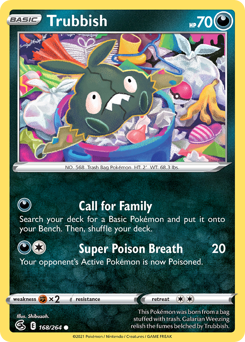 Trubbish - Fusion Strike - #168 - Pokemon TCG card