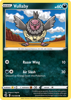Vullaby #172 Vullaby - Fusion Strike - #172 - Pokemon TCG card