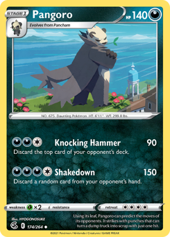 Pangoro - Fusion Strike - #174 - Pokemon TCG card