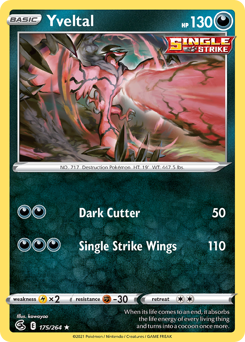 Yveltal - Fusion Strike - #175 - Pokemon TCG card