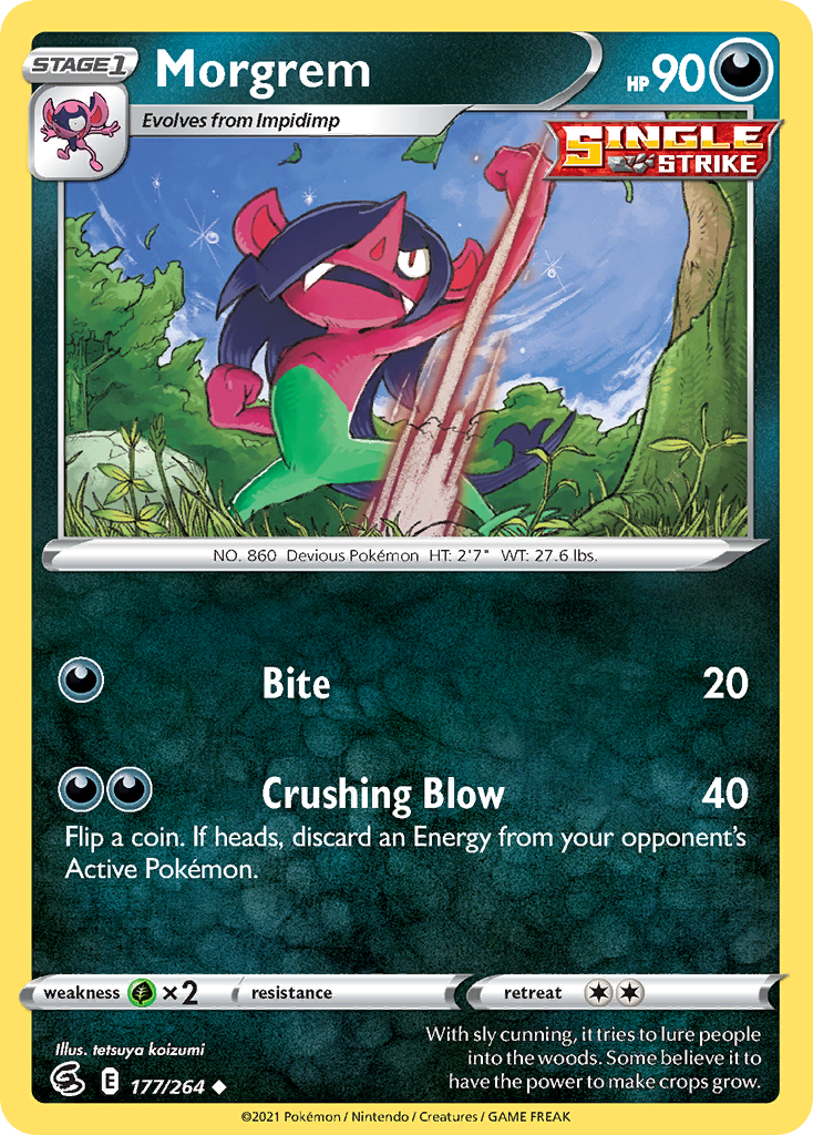 Morgrem - Fusion Strike - #177 - Pokemon TCG card