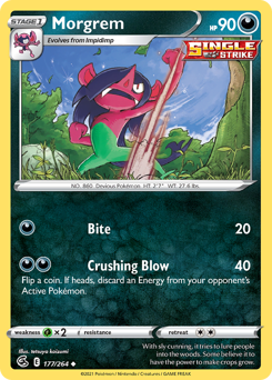 Morgrem - Fusion Strike - #177 - Pokemon TCG card