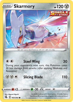 Skarmory - Fusion Strike - #182 - Pokemon TCG card