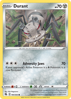 Durant - Fusion Strike - #184 - Pokemon TCG card