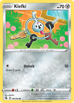 Klefki - Fusion Strike - #186 - Pokemon TCG card