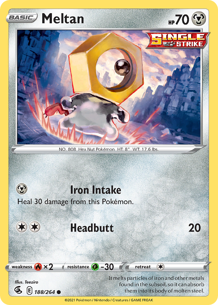 Meltan - Fusion Strike - #188 - Pokemon TCG card