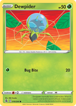 Dewpider - Fusion Strike - #19 - Pokemon TCG card