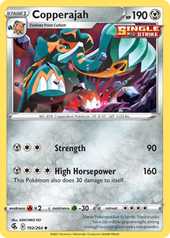 Copperajah #192 Copperajah - Fusion Strike - #192 - Pokemon TCG card