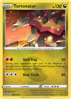 Turtonator - Fusion Strike - #198 - Pokemon TCG card