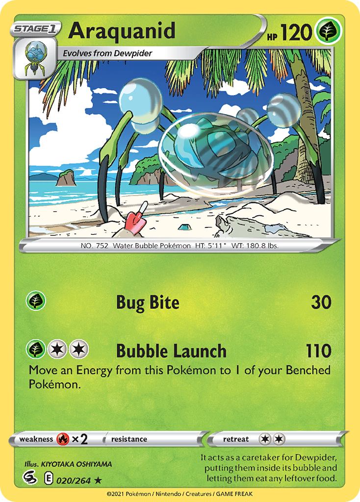 Araquanid - Fusion Strike - #20 - Pokemon TCG card