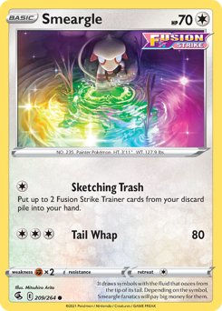 Smeargle #209 Smeargle - Fusion Strike - #209 - Pokemon TCG card