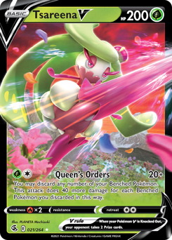 Tsareena V #21 Tsareena V - Fusion Strike - #21 - Pokemon TCG card