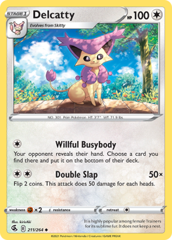 Delcatty - Fusion Strike - #211 - Pokemon TCG card