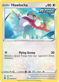 Hawlucha #216 Hawlucha - Fusion Strike - #216 - Pokemon TCG card