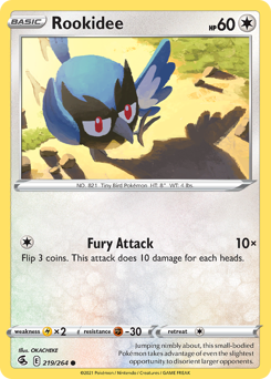 Rookidee - Fusion Strike - #219 - Pokemon TCG card