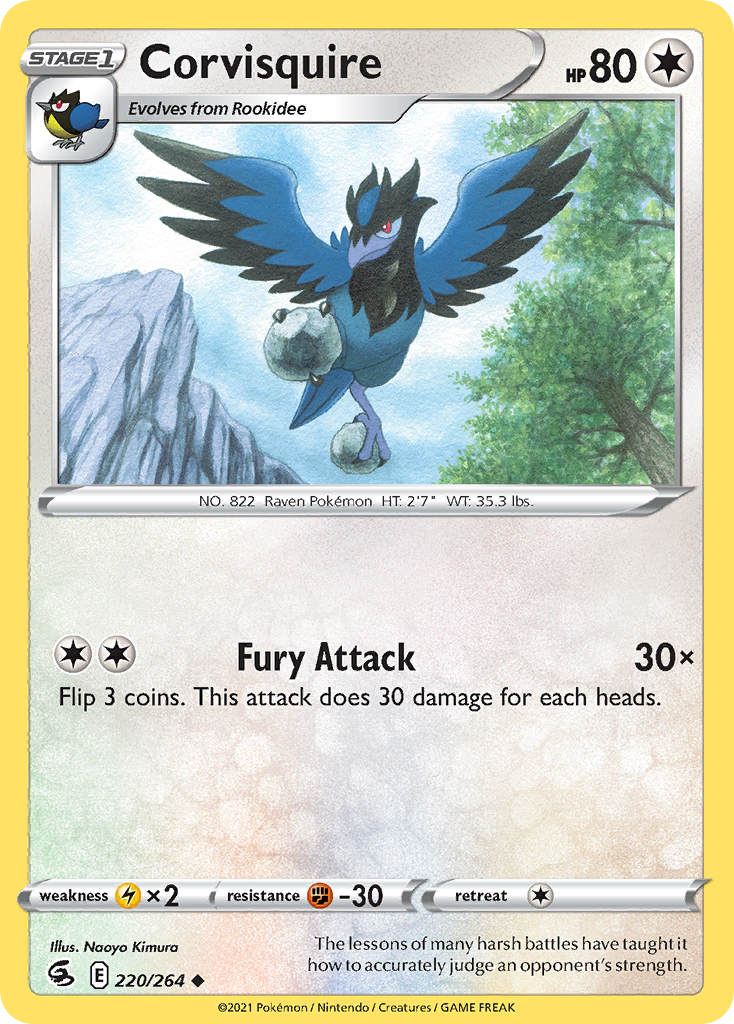 Corvisquire - Fusion Strike - #220 - Pokemon TCG card