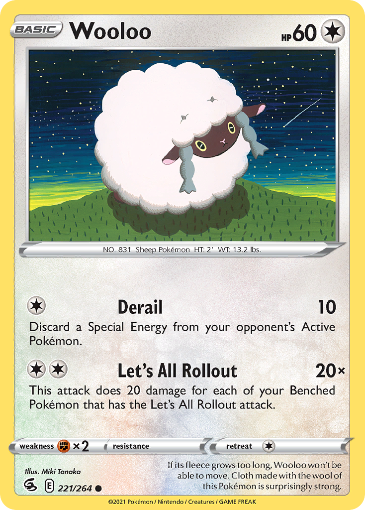 Wooloo - Fusion Strike - #221 - Pokemon TCG card