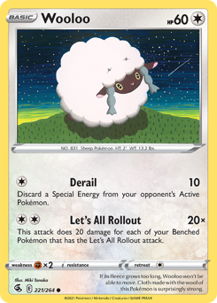 Wooloo #221 Wooloo - Fusion Strike - #221 - Pokemon TCG card