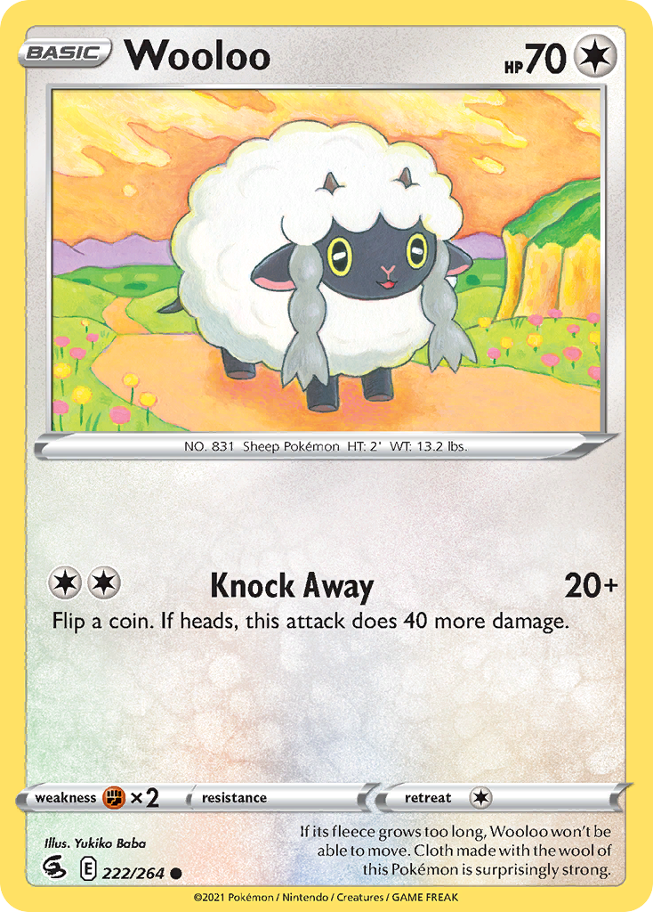 Wooloo - Fusion Strike - #222 - Pokemon TCG card