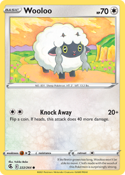 Wooloo #222 Wooloo - Fusion Strike - #222 - Pokemon TCG card