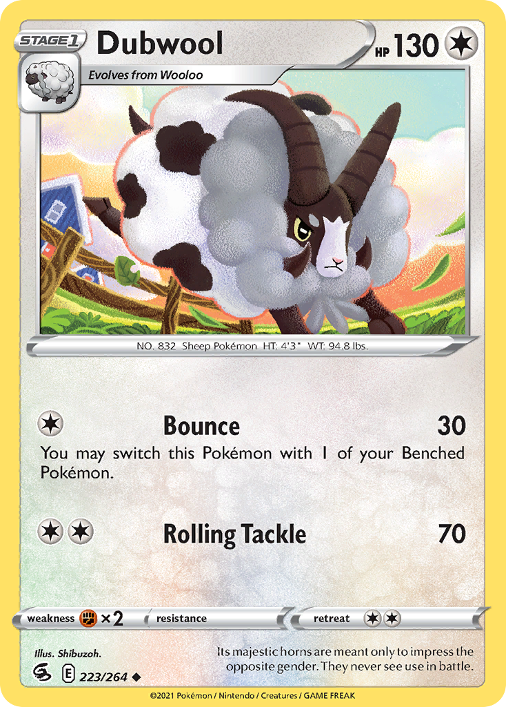 Dubwool - Fusion Strike - #223 - Pokemon TCG card