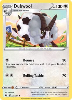 Dubwool #223 Dubwool - Fusion Strike - #223 - Pokemon TCG card
