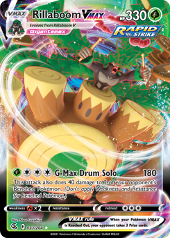 Rillaboom VMAX - Fusion Strike - #23 - Pokemon TCG card