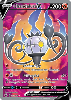 Chandelure V - Fusion Strike - #247 - Pokemon TCG card
