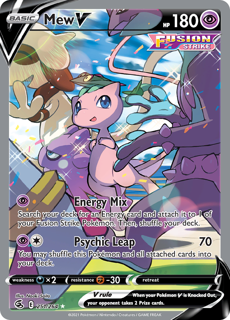 Mew V - Fusion Strike - #251 - Pokemon TCG card