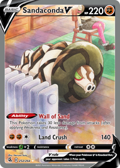 Sandaconda V - Fusion Strike - #252 - Pokemon TCG card