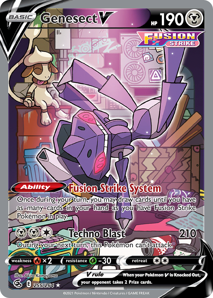 Genesect V - Fusion Strike - #255 - Pokemon TCG card