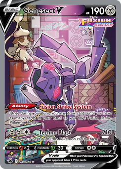 Genesect V #255 Genesect V - Fusion Strike - #255 - Pokemon TCG card