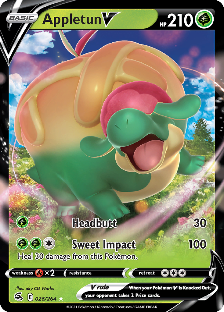 Appletun V - Fusion Strike - #26 - Pokemon TCG card