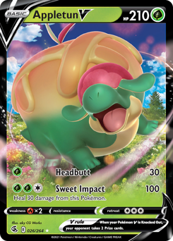 Appletun V - Fusion Strike - #26 - Pokemon TCG card