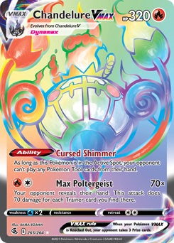 Chandelure VMAX - Fusion Strike - #265 - Pokemon TCG card