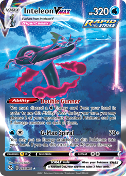 Inteleon VMAX - Fusion Strike - #266 - Pokemon TCG card