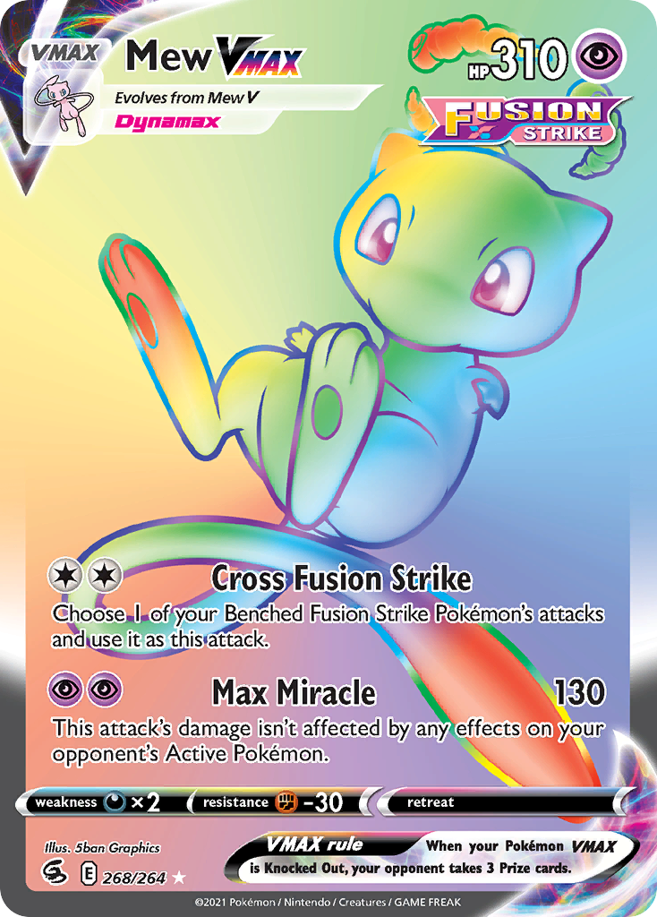 Mew VMAX - Fusion Strike - #268 - Pokemon TCG card