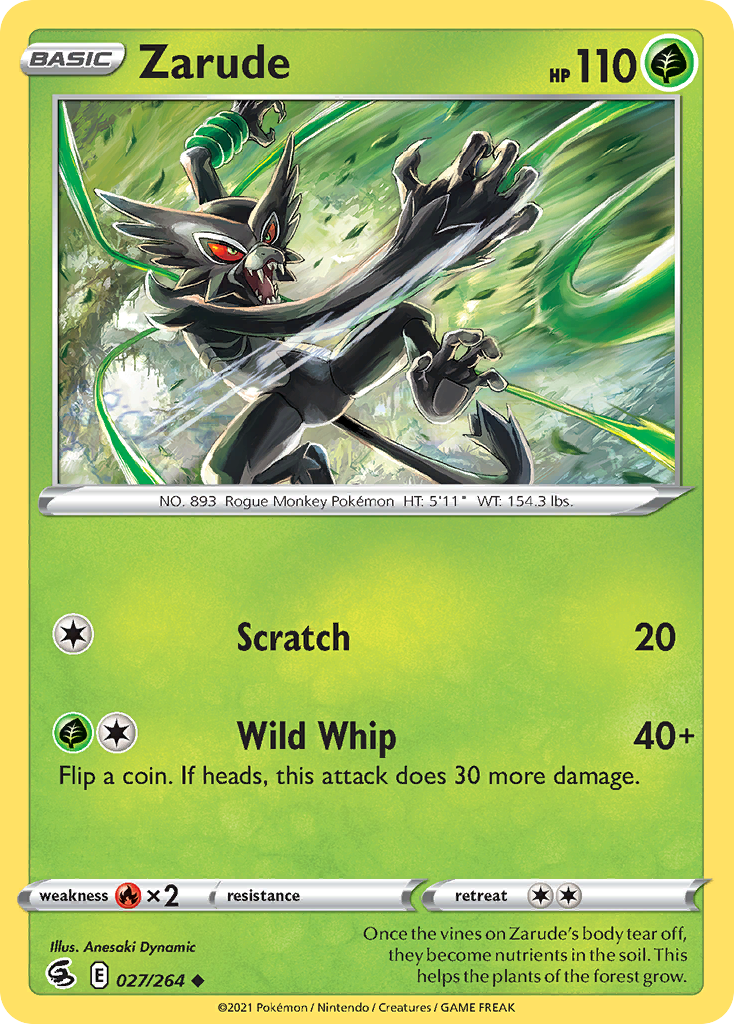 Zarude - Fusion Strike - #27 - Pokemon TCG card
