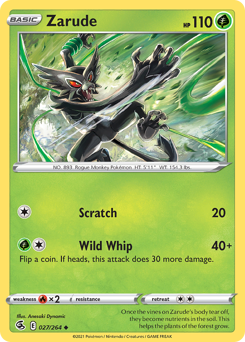 Zarude #27 Zarude - Fusion Strike - #27 - Pokemon TCG card