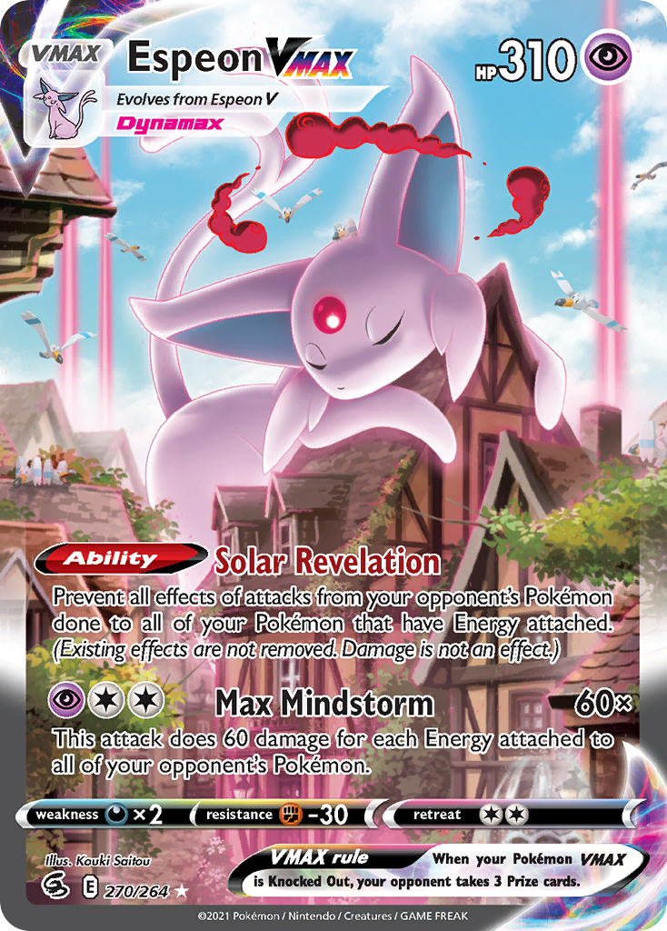 Espeon VMAX - Fusion Strike - #270 - Pokemon TCG card