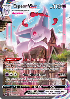 Espeon VMAX #270 Espeon VMAX - Fusion Strike - #270 - Pokemon TCG card