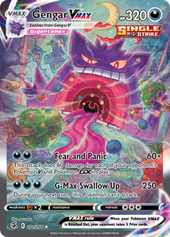 Gengar VMAX #271 Gengar VMAX - Fusion Strike - #271 - Pokemon TCG card