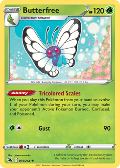 Butterfree #3 Butterfree - Fusion Strike - #3 - Pokemon TCG card