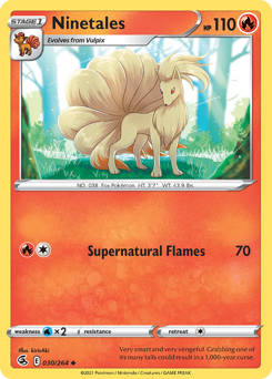 Ninetales #30 Ninetales - Fusion Strike - #30 - Pokemon TCG card