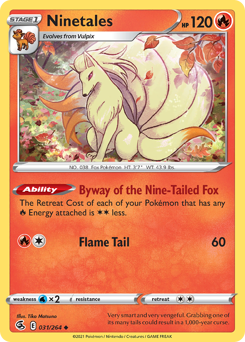 Ninetales #31 Ninetales - Fusion Strike - #31 - Pokemon TCG card