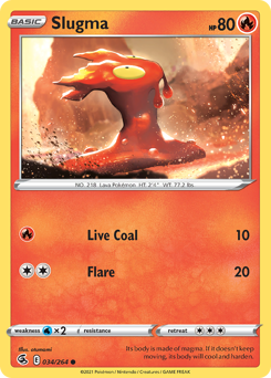Slugma - Fusion Strike - #34 - Pokemon TCG card