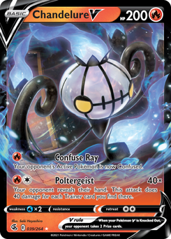 Chandelure V - Fusion Strike - #39 - Pokemon TCG card
