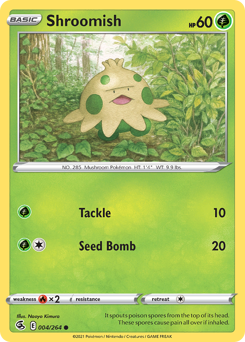 Shroomish #4 Shroomish - Fusion Strike - #4 - Pokemon TCG card