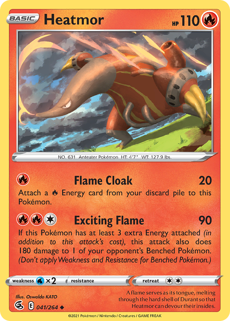 Heatmor - Fusion Strike - #41 - Pokemon TCG card