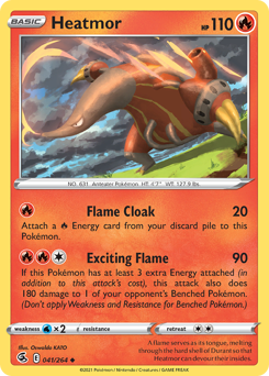 Heatmor - Fusion Strike - #41 - Pokemon TCG card